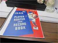 1942 Chicago Clubs Player ROSTER RECORD Book