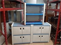 2-  Little Tikes Plastic storage cabinets 32"h x