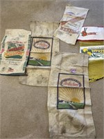 Vintage seed corn sacks
