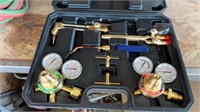 New in Box Acetylene Gauges, Torch, Tips & Hose