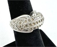 925 Silver Marcasite Ring, Missing Stones