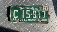 1975 PRINCE EDWARD ISLAND LICENCE PLATE