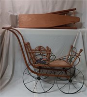 Vintage Doll Buggy & Child's Ironing Board