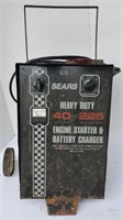 Sears heavy duty engine starter and battery