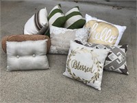 Assorted Greens & Browns Throw Pillows