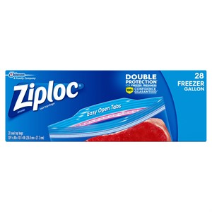 Ziploc Double Zipper Freezer Bags Gallon Clear $25