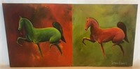 Original Horse Painting on Canvas by Steve