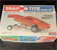 Vintage monogram, snap tite model kit Ford Mach