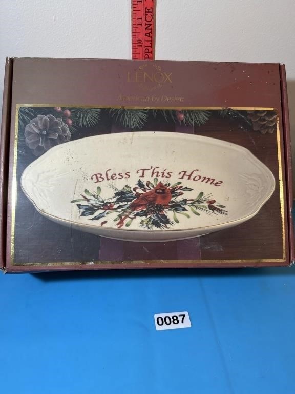 Lenox American Design "Bless This Home" tray