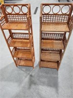 Wicker fold up stands