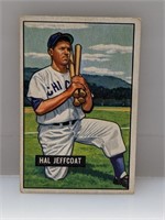 1951 Bowman #211 Hal Jeffcoat Chicago Cubs