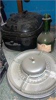 Slow Cooker and Glass Serving Bowl