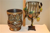 Decorative Vase & Waste Basket