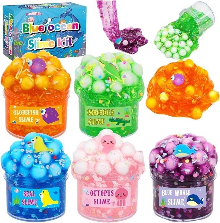 (5PCS) RioRand Butter Slime Kit,Fluffy Slime Pack