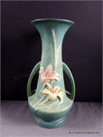 Roseville Pottery Zephyr Lily Vase Green 140-12