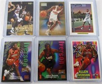 Lot Of 6 Allen Iverson Basketball Cards