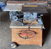 Tablesaw on Wheels with 1/2 HP Motor. Measures