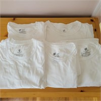 Mens White Comfort Soft Shirts Med & Lg