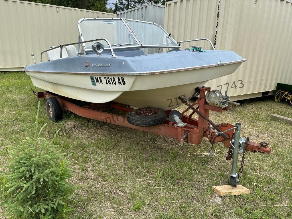 Evinrude Boat, Motor, and Trailer