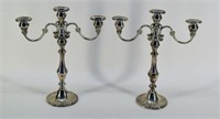 Pair Of Gorham Sterling Silver Candelabras