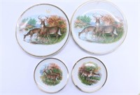 Early 1900's R.K. Beck Wildlife Plates (4)