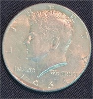 1964 US 90% Silver Kennedy Half Dollar