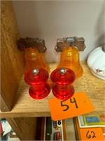 2 Pairs of Vintage Mid Century S+P Shakers