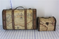 2 VINTAGE STYLE TRAVEL CASES