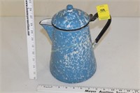 Blue Marble Enamel Coffee Pot