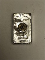 Metals Mafia 3 oz Silver Bar w/45 Auto Casing