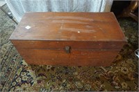 Antique Wooded Trunk with Dividers