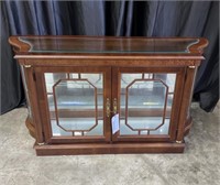 PULASKI ENTRY CREDENZA WITH LIGHTED DISPLAY
