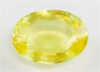 13.05ct Oval Cut Yellow Natural Sapphire GGL