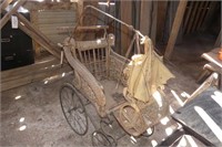 Vintage Wicker Pram AS FOUND