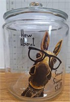 How about some sweet stuff glass cookie jar Llama
