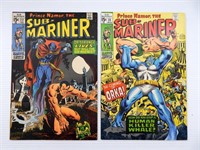 (2) SUB-MARINER #22 & #23 MARVEL '70