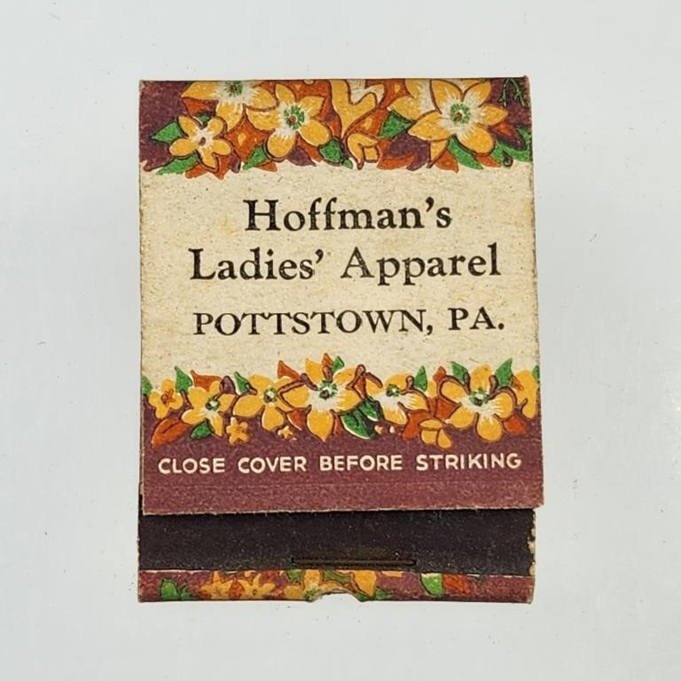 HOFFMAN'S LADIES' APPAREL FEATURE MATCHBOOK