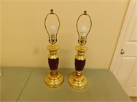 2 Decorative lamps no shades needs bulbs