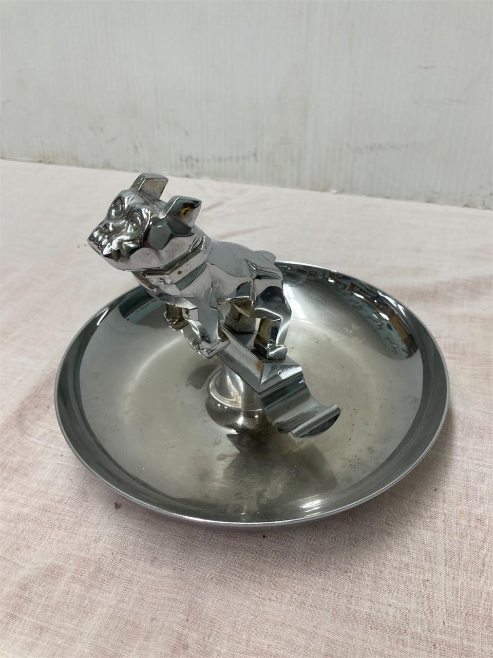 Mack hood ornament ashtray.