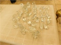 Assorted lead crystal figurines