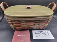 Longaberger Basket: Lidded Insert -2007