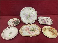 6 Decorative and Serving Plates, Various Makers