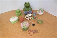 Large Lot of Frogs & Stamped Pennies