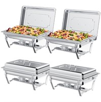 WF1106  TINANA Buffet Set 8QT Chafing Dishes - 4 P