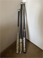 Collection of Metal Baseball Bats