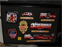 FDNY 4 Piece set w/Patches in case--Code 3