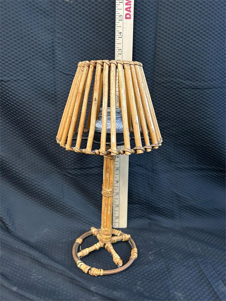 Bamboo Candle Lamp