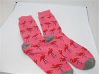 NEW CUTE PINK FLAMINGO SOCKS