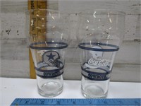 DALLAS COWBOYS COCA-COLA GLASSES