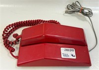COOL VINTAGE NORTHERN ELECTRIC RED TELEPHONE